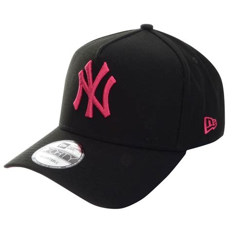 Boné New Era 9forty New York Yankees Preto Rosa Overboard
