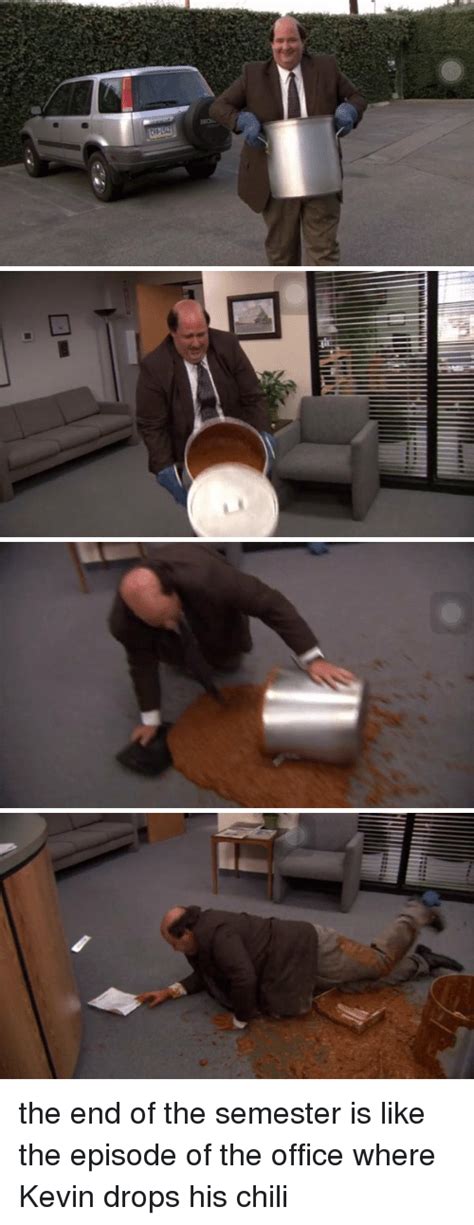 Recreating a chili from a recipe passed down in his family for generations. The Office Memes Kevin Chili