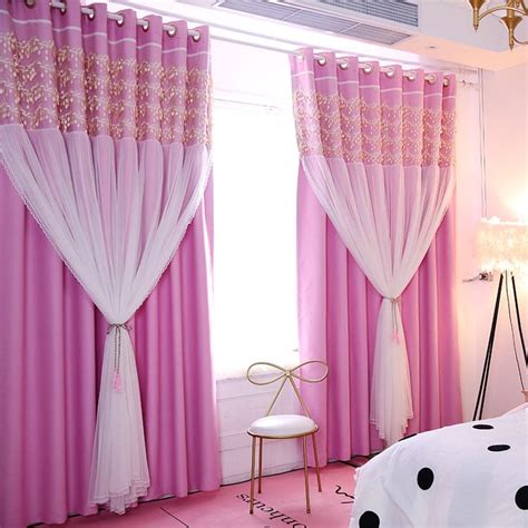 Explore kid's bedroom ideas marvelous curtains for kids bedrooms the rest of the room, perfectly combines both themes and colors. Romantic Hot Pink Sheer Little Girls Bedroom Kids Blackout ...