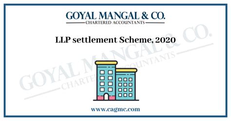 Llp Settlement Scheme 2020 Goyal Mangal And Company