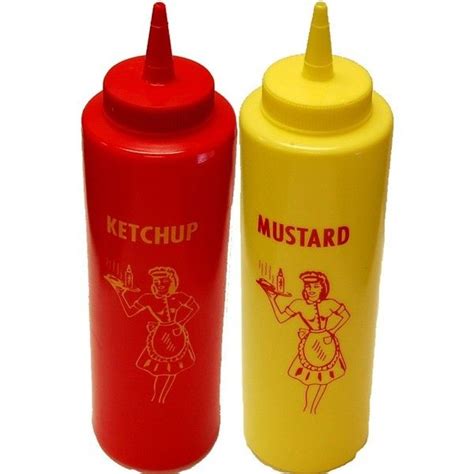 Fake Food Mustard And Ketchup Bottles Car Hop Tray 95 Liked On Polyvore Featuring Food