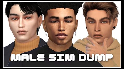 Male Sim Dump Sims 4 Cas Cc Folder And Sims Download Youtube