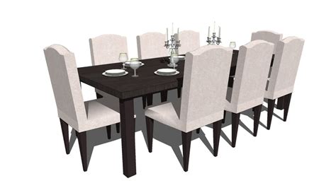 Dining Table 8 3d Warehouse