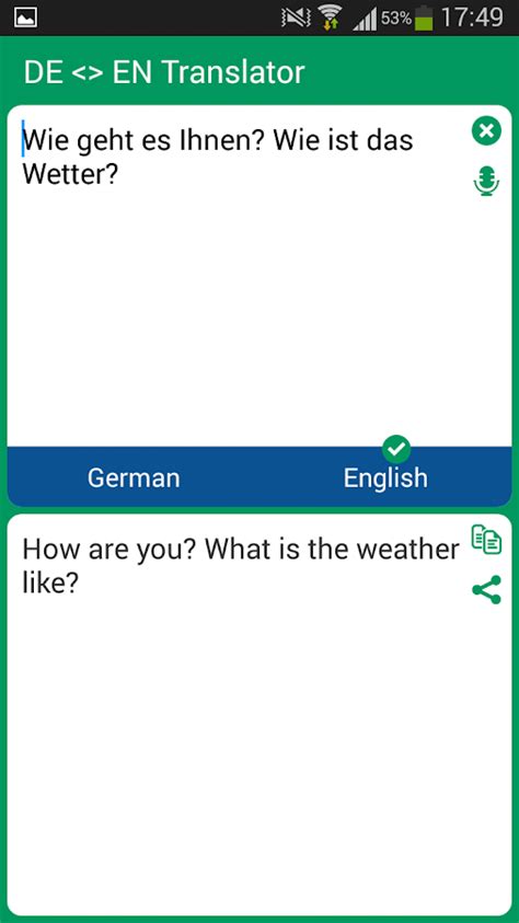 Free online translation from german to english of the words, phrases, and sentences. German - English Translator - Android Apps on Google Play