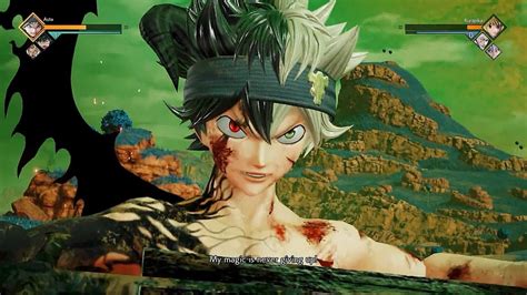 Asta Black Clover Vs Every Character In Jump Force Gameplay Youtube