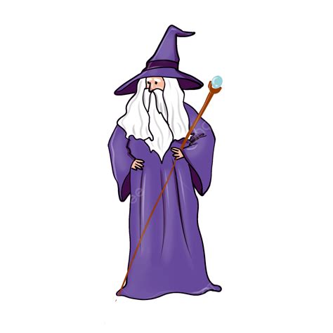 Cartoon Wizard Png Image Wizard Character Cartoon Purple Robe Wizard