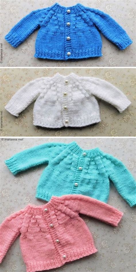 All In One Baby Cardigan Knitting Pattern Free Weave Crochet
