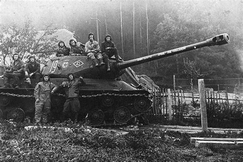 Is 2 In Czechoslovakia May 1945 The Inscription On The Barrel Of The Tank Our Cause Is Just