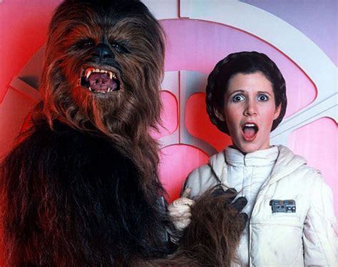 Boob Grab Star Wars Carrie Fisher Chewbacca Princess Leia Hd X Newslinq
