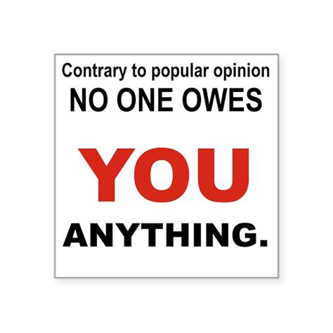 Contrary To Popular Opinion Sticker Square Contrary To Popular