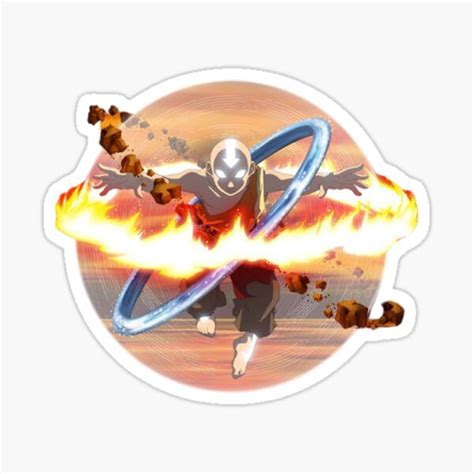 Aang Avatar State Sticker For Sale By Abbykaufman Redbubble