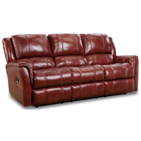 Homestretch Mercury Casual Double Reclining Power Sofa With Pillow Top Arms Powells Furniture