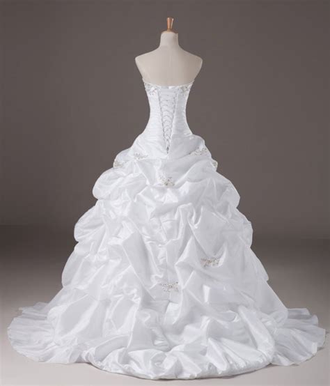 Strapless Ruched Ball Gown Wedding Dress On Luulla