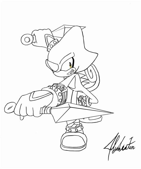 Espio The Chameleon Coloring Pages