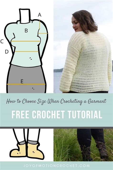 How To Choose Size When Crocheting A Garment Step By Step