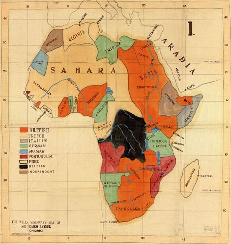 Colonial Africa 1908 Africa Map Map History Classroom