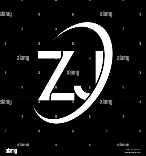 zj logo z j design white zj letter zj z j letter logo design initial letter zj linked circle