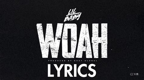 Lil Baby Woah Lyricslyric Video Youtube