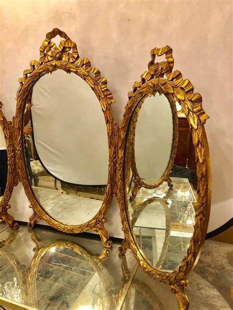 You might discovered one other oval bathroom vanity mirrors higher design ideas bathroom vanity with large mirror. Palatial French Giltwood Triple Oval Shaped Vanity Mirror ...