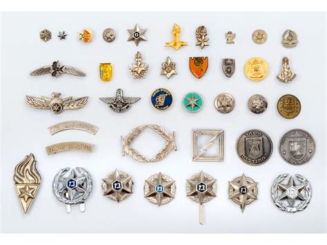 Collection Of Pins And Badges The Israel Police Kedem Auction House