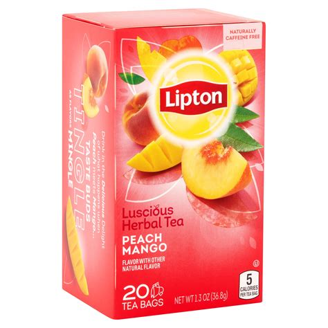 Lipton Herbal Tea Peach Mango Tea Bags 20 Ct 6 Box 41000531491 Ebay