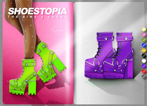 Shoestopia Heavy Boots Shoestopia Shoes For The Sims 4