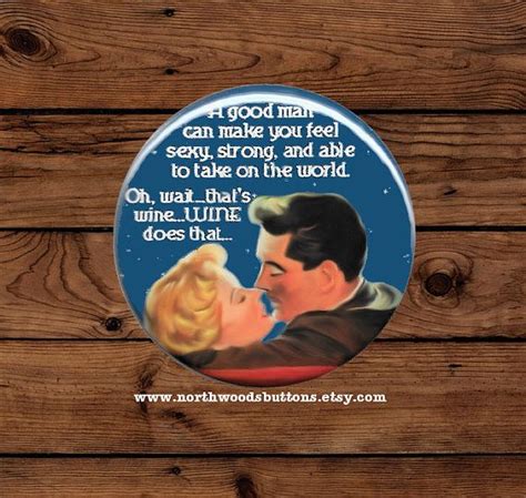 1950s Retro Couple Wine Humor Magnet 50s Rockabilly Wife Humor Pin