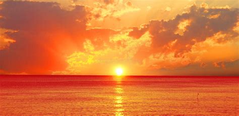 Beautiful Sunset Over The Ocean Stock Image Image Of Color Dawn