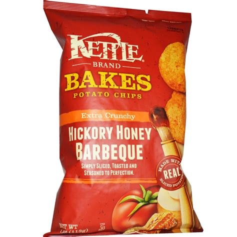 Kettle Foods Baked Potato Chips Hickory Honey Barbeque 4 Oz 113 G