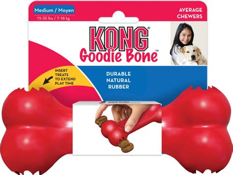 Kong Chien Goodie Bone 3 Tailles Os En Caoutchouc Pour Chiens