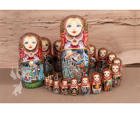 Russian Nesting Dolls Matryoshka 30 Stacking Dolls Russian Etsy