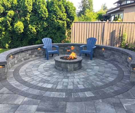 Paver Patio With Fire Pit Cost Mycoffeepotorg