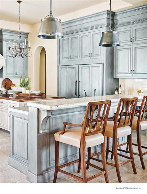 Get design inspiration for painting projects. French Country Kitchen in Blue Color Scheme - Interiors By ...