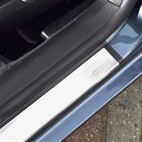They're available in black, aluminum and polished stainless steel. Richbrook Door Sill Protectors - Car Interior Accessories