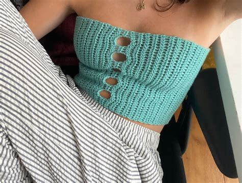 Crochet Tube Top Pattern With Cut Outs Etsy