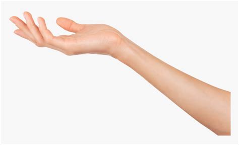 A Persons Hand Reaching Out Towards The Sky With Their Left Arm
