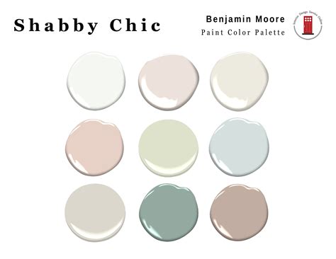 Shabby Chic Interior Paint Palette Prepackaged Benjamin Moore Paint