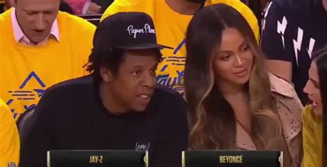 beyoncé gave an epic side eye to wife of warriors owner during game 3 video