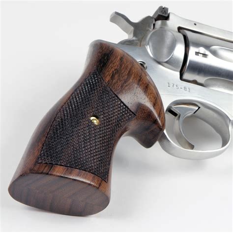 Ruger Lcr Secret Service Checkered Rosewood Grips