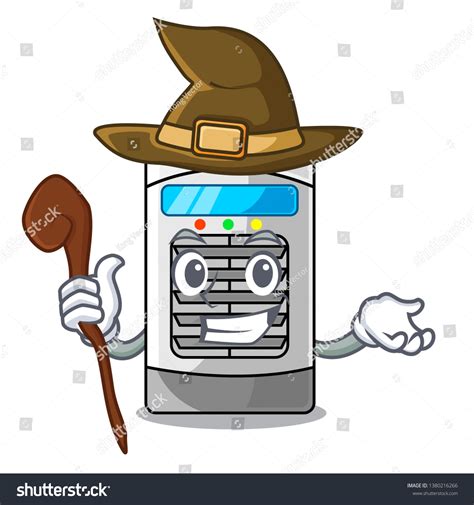 Witch Air Cooler Isolated Cartoon Stock Vector Royalty Free
