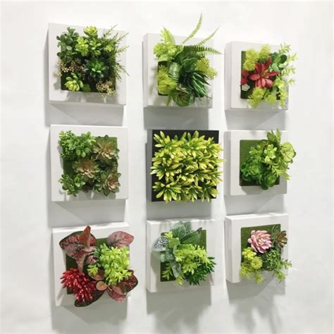 Mounting directly to the wall with glue. Aliexpress.com : Buy 20*20cm Artificial Succulent plants ...