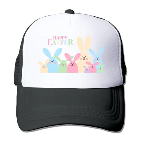 Dutrodu For Men Women Baseball Caps Happy Easter Bunny Emoji Snapback