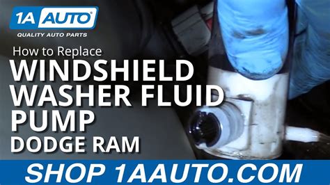 How To Replace Windshield Washer Fluid Pump Dodge Ram A Auto