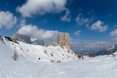 Dolomites Mountain Snow Landscape In Winter Stock Photo Image Of Alps