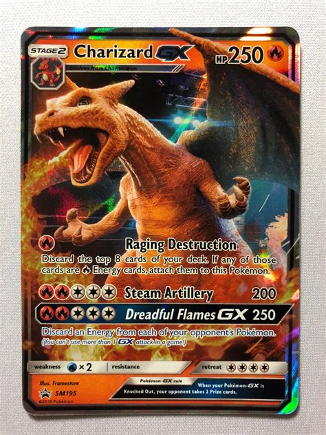 Charizard Gx Sm195 Black Star Promo Holo Rare Pokemon Card Near Mint