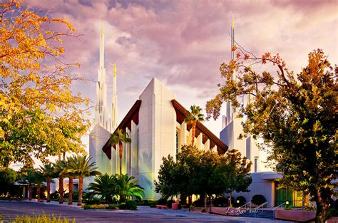 The temple was announced by church leaders in april 1984. Las Vegas Temple Photograph by La Rae Roberts