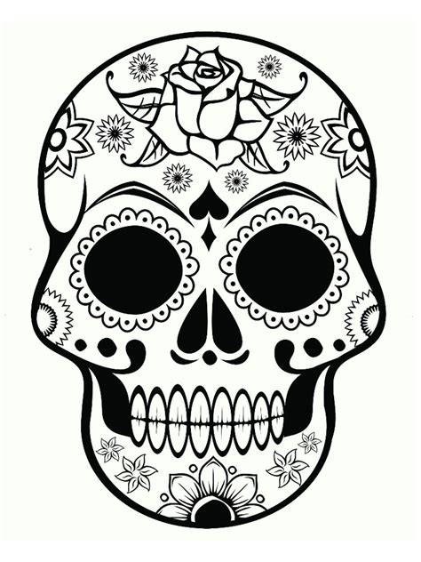 Crane rose tatouages tete de mort dessin rose dessin tatouage images inspirantes squelettes rose tatouage de crane tatouage de tete de mort a fleurs tatouages dart. Coloriage tête de mort mexicaine : 20 dessins à imprimer ...