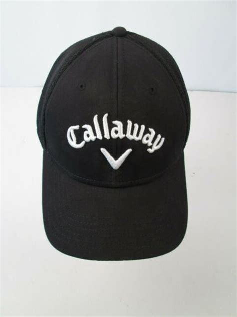 Callaway Golf Tour Authentic Adjustable Cap Hat Black 3d Embroidered