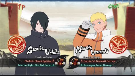 Sasuke Vs Hokage Naruto Ultimate Ninja Storm 4 Youtube