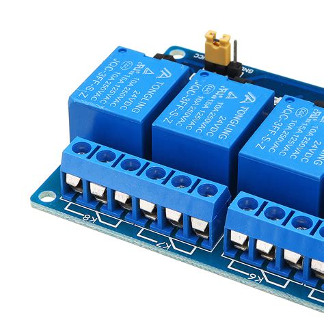 8 Channel Relay Module 24v With Optocoupler Isolation Relay Module